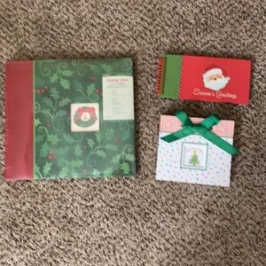 Set of 3 Like New Christmas Photo Album Scrapbooks